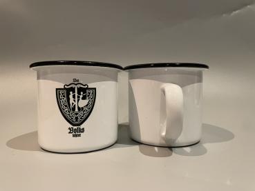 Emaille Tasse "Der Volkslehrer"